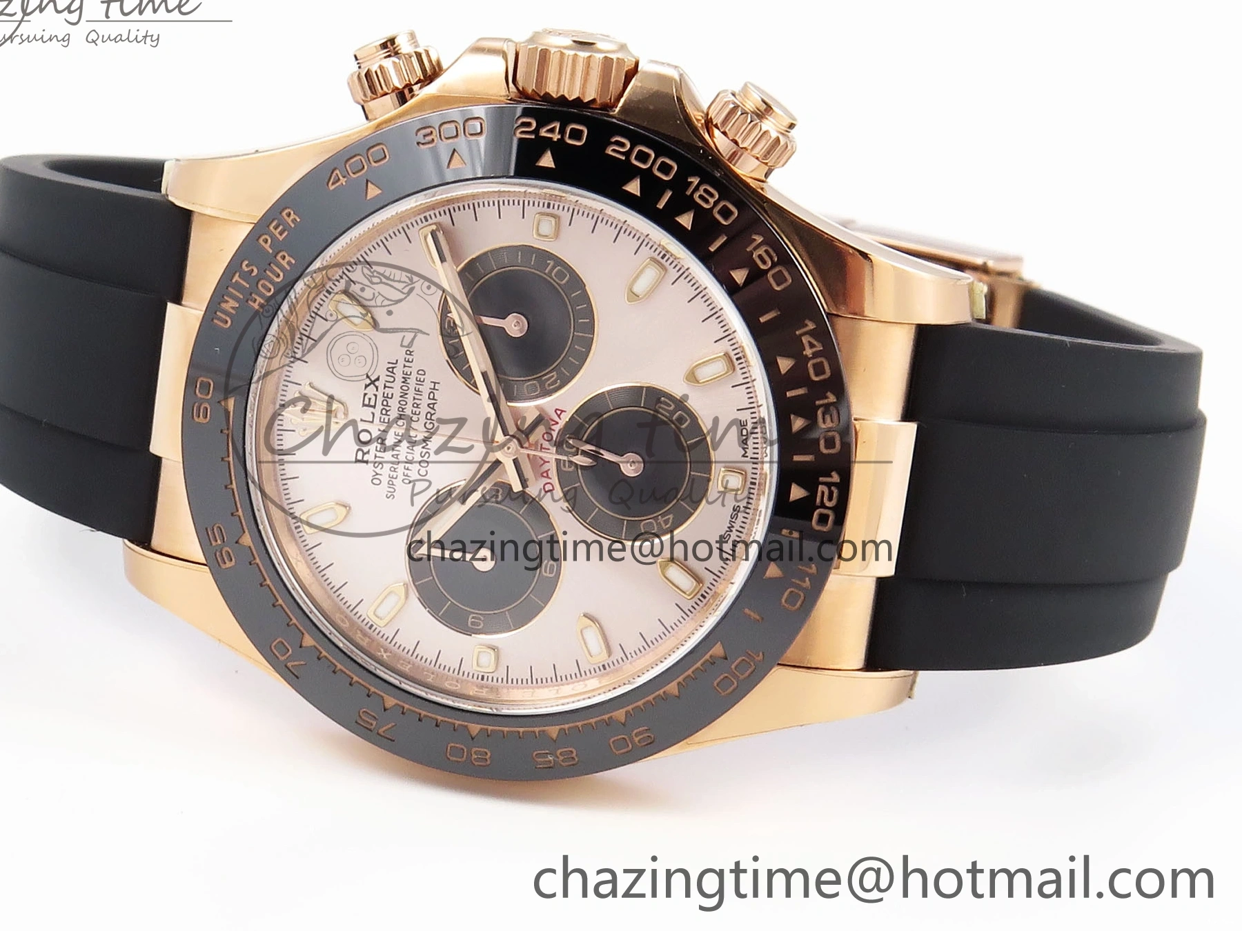 MiroTime 0322 Daytona 116515 Clean 1:1 Best Edition Silver Dial RG Markers on Oysterflex Strap SA4130 V WrinkleFree 1965